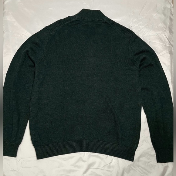 Van Heusen dark green mens sweater - Picture 4 of 4